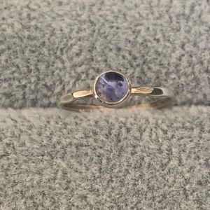 Sterling silver Lolite stacking ring size 6.5